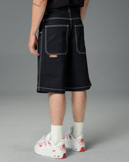179 Pipes Shorts. 14" Inseam. Jet Black.