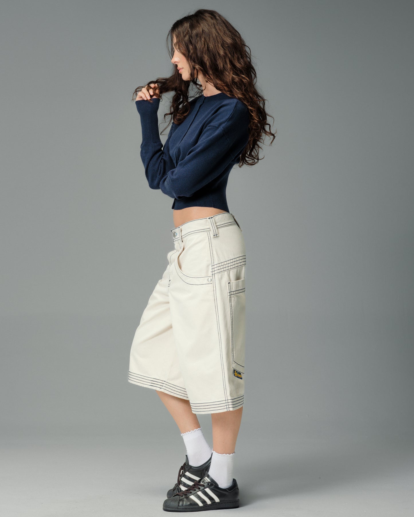 W Jester Shorts. 15" Inseam. Natural.