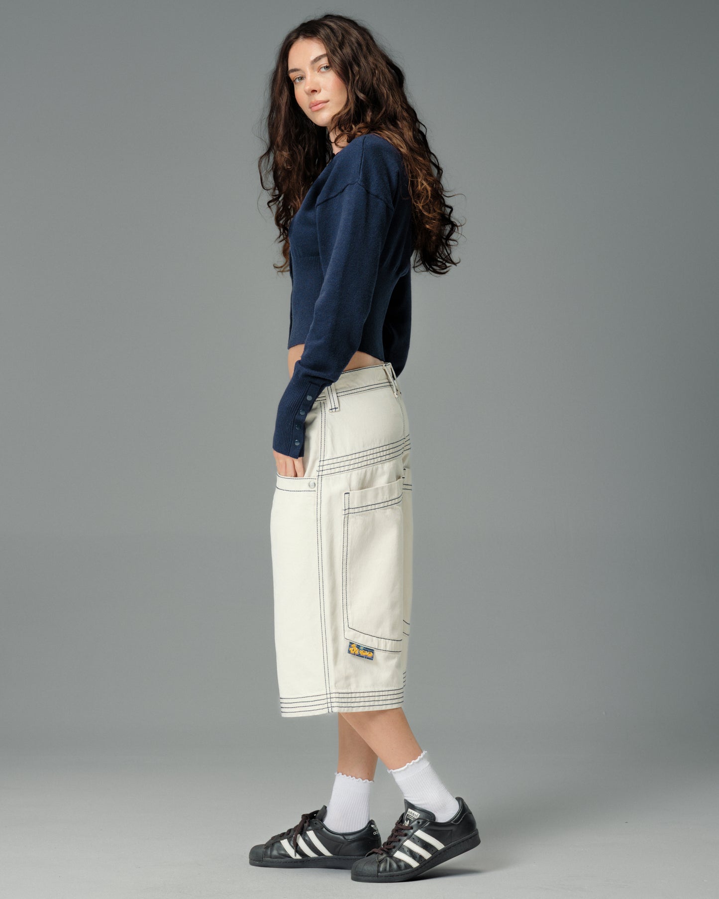 W Jester Shorts. 15" Inseam. Natural.