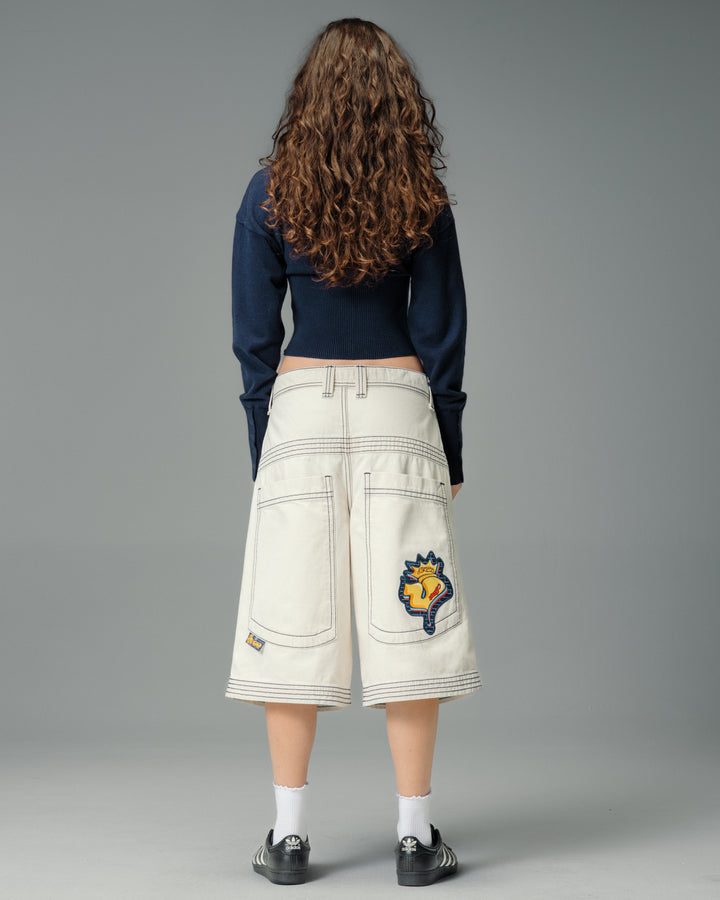 W Jester Shorts. 15" Inseam. Natural.