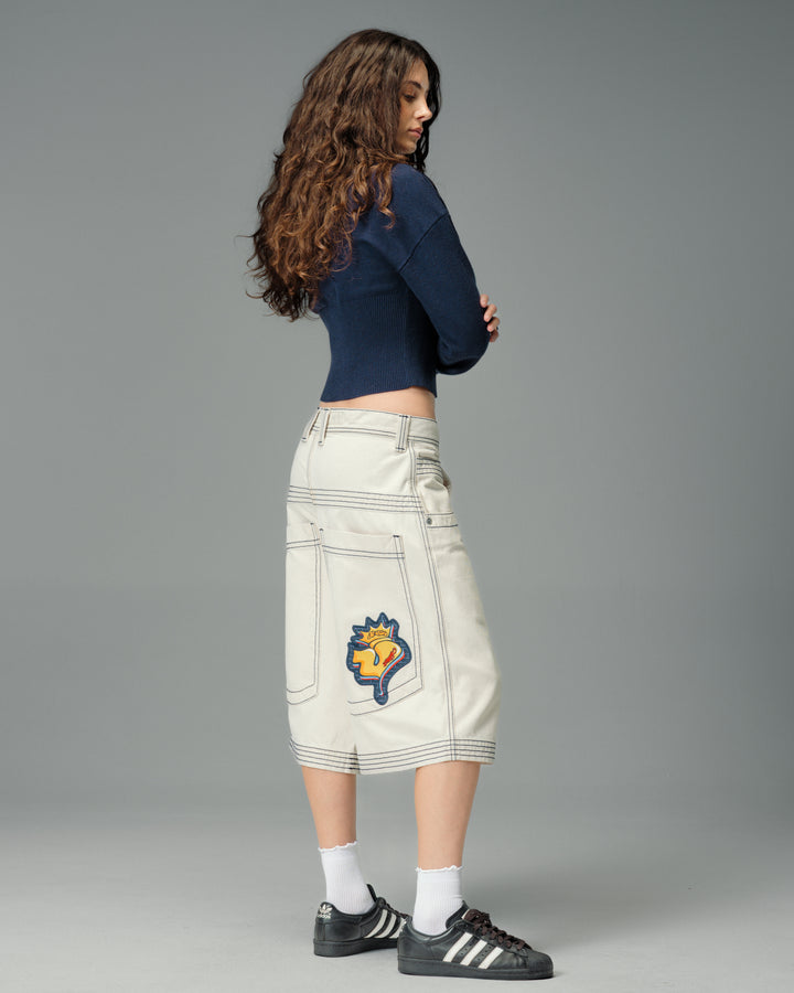 W Jester Shorts. 15" Inseam. Natural.
