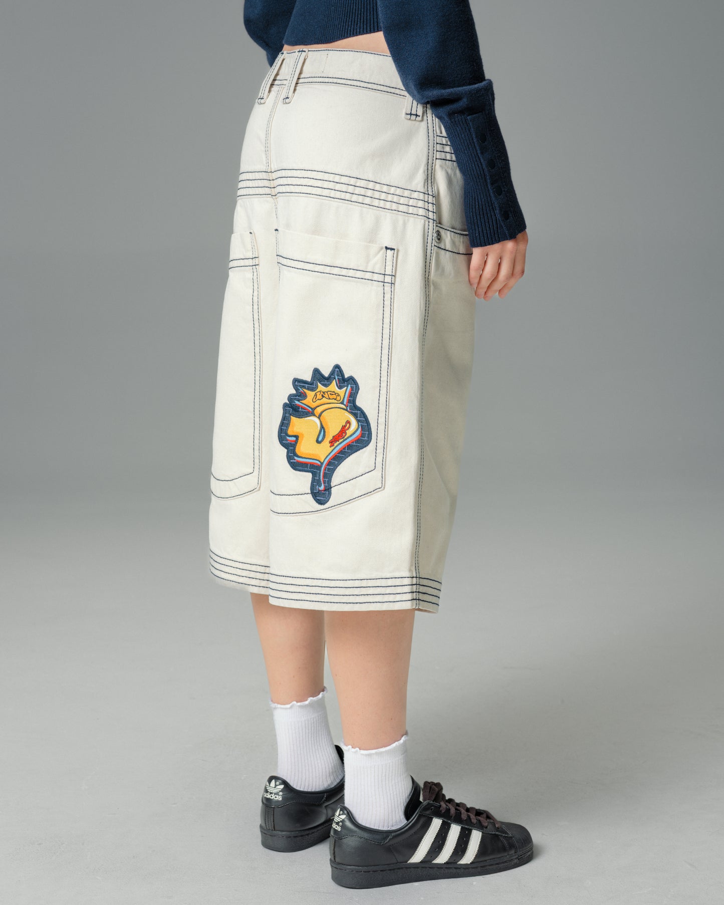 W Jester Shorts. 15" Inseam. Natural.