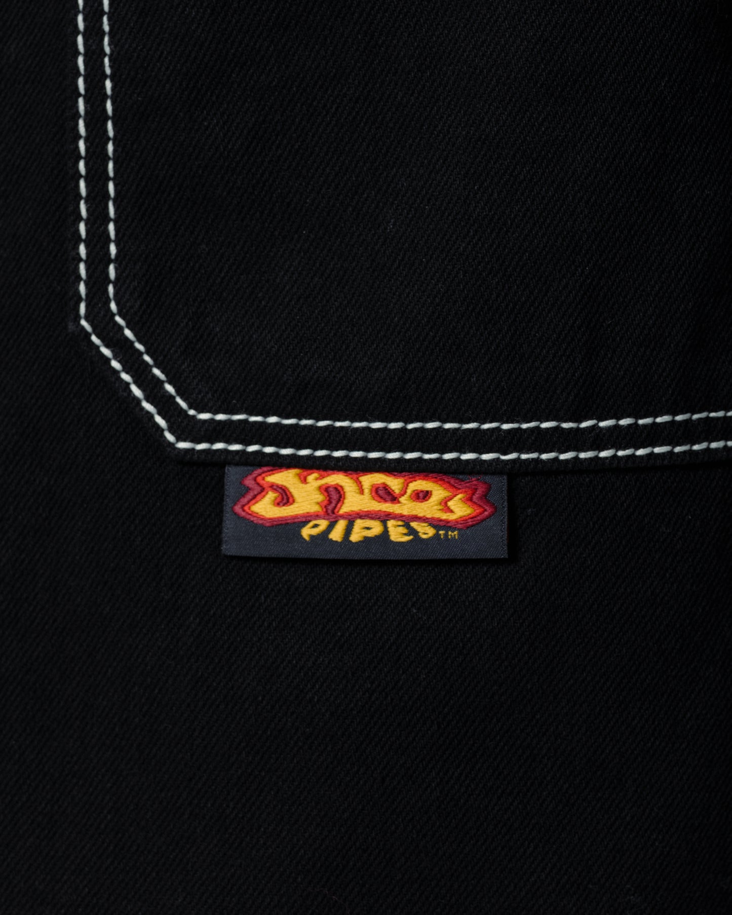 W179 Pipes Shorts. 14" Inseam. Jet Black.