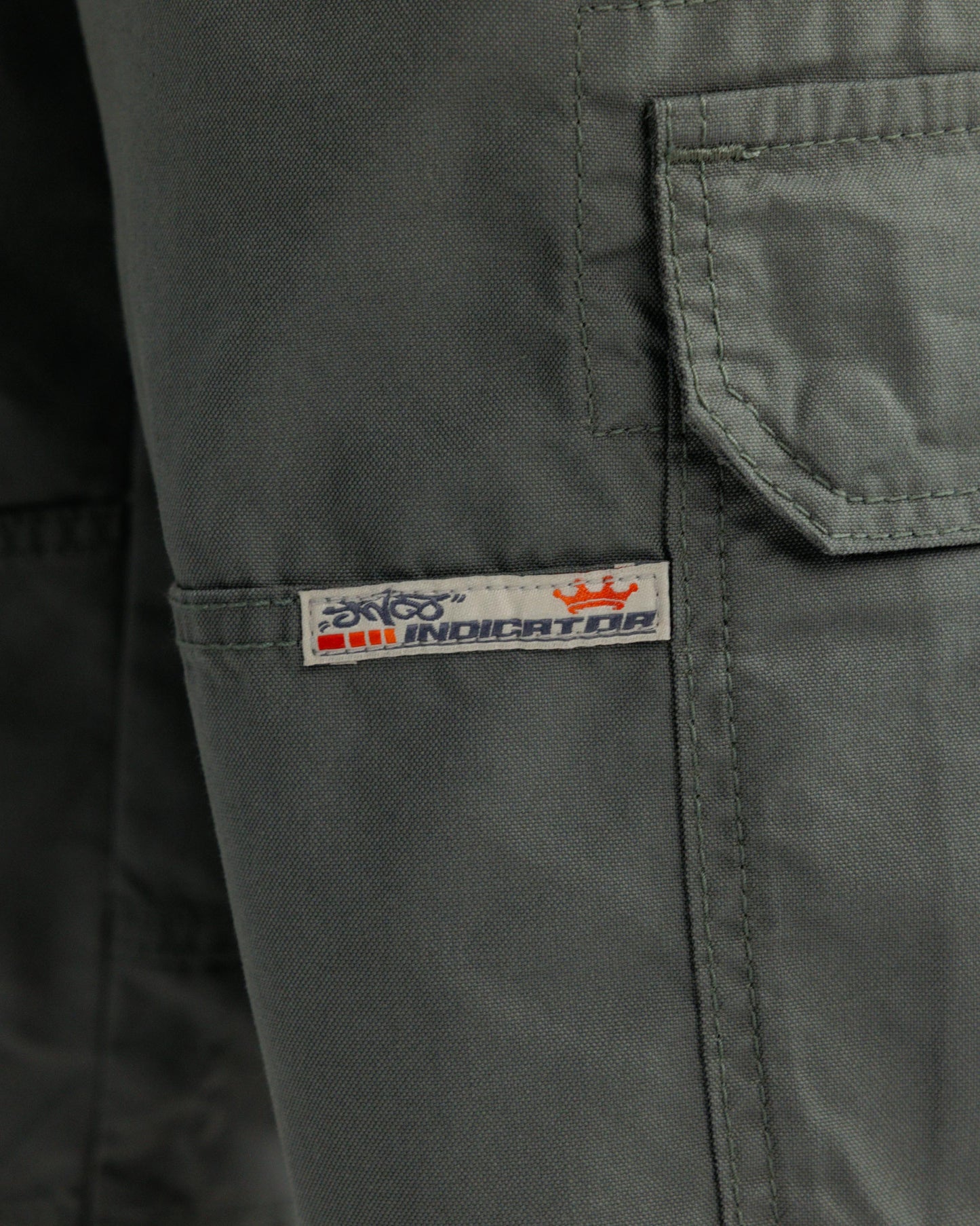 W Indicator Cargo Shorts. 14.5" Inseam. Olive.