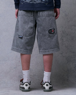 101 Twin Cannon Shorts. 15" Inseam. Black Vintage.