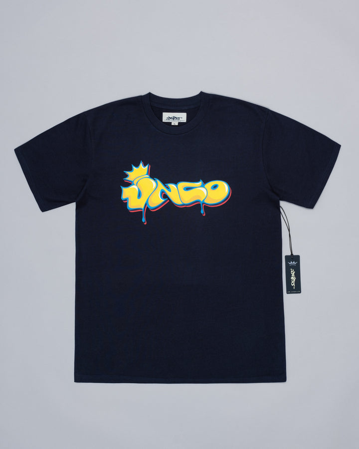 Jester Roots Tee. Navy.