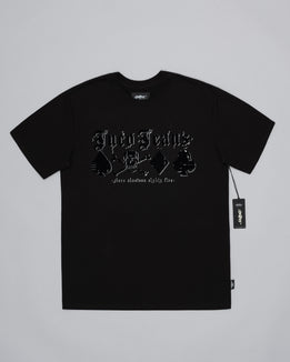 Skull Cards Tee. Black.
