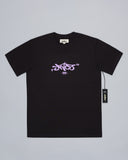 Reversed Crown Tee. Coal/ Lavender.
