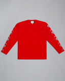 Big Rig Long Sleeve Tee. Red.