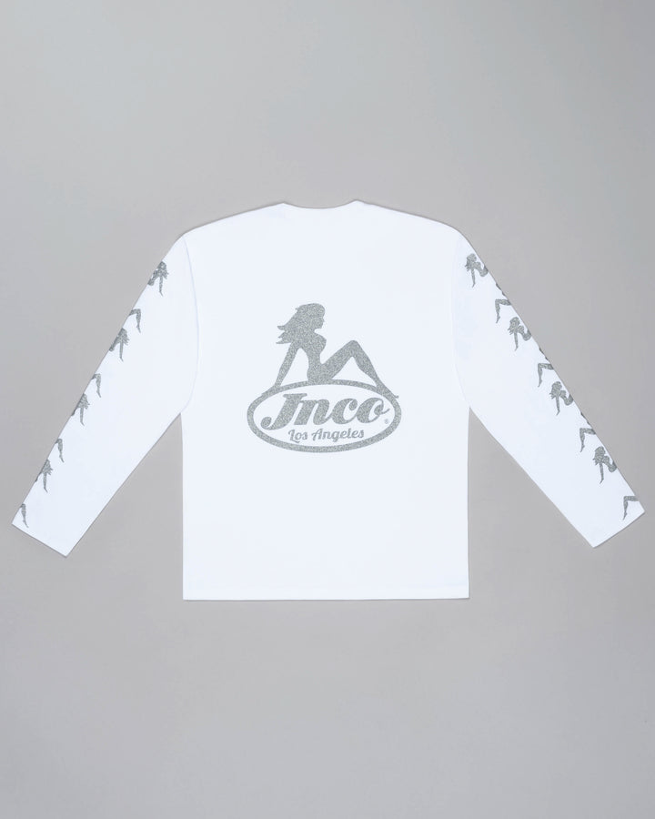 Big Rig Long Sleeve Tee. Optical White.