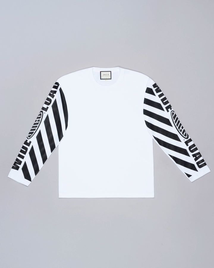 Wide Load Long Sleeve Tee. Optical White.