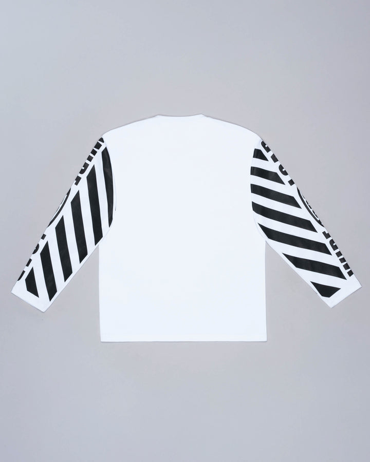 Wide Load Long Sleeve Tee. Optical White.