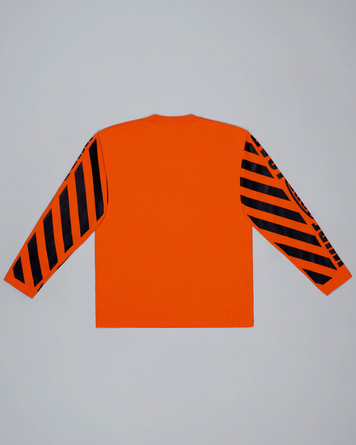 Wide Load Long Sleeve Tee. Orange.