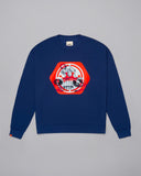 Spindle Crewneck. Cobalt.