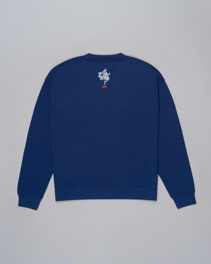 Spindle Crewneck. Cobalt.