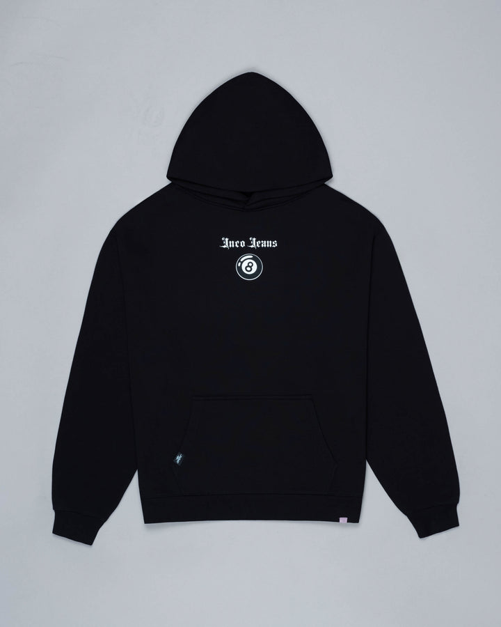 8 Ball Hoodie. Black.