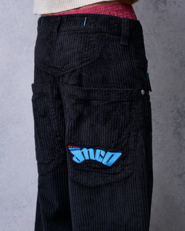 169 Low Down. 20". 4 Wale Corduroy. Black.