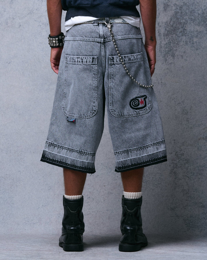 101 Twin Cannon Shorts. 16" Inseam. Black Vintage.