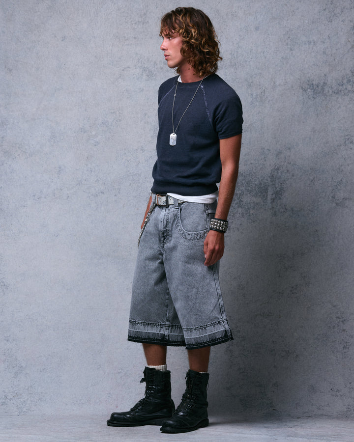 101 Twin Cannon Shorts. 16" Inseam. Black Vintage.