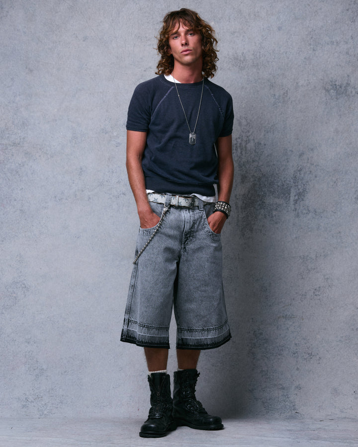 101 Twin Cannon Shorts. 16" Inseam. Black Vintage.