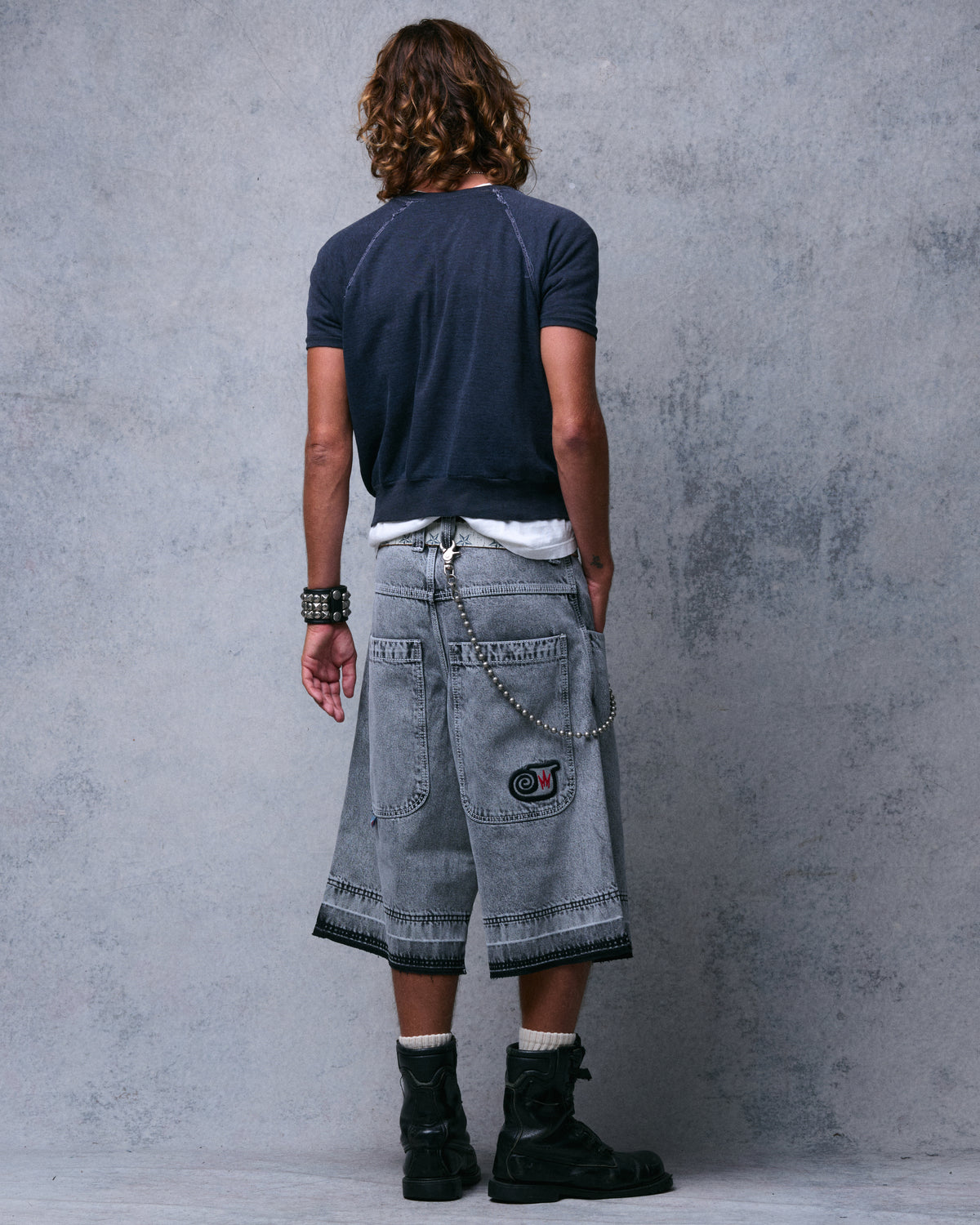 101 Twin Cannon Shorts. 16" Inseam. Black Vintage.