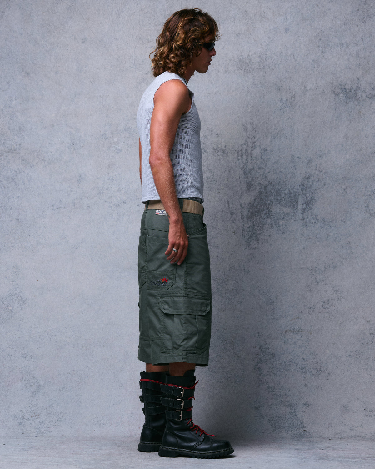 Indicator Cargo Shorts. 14.5” Inseam. Olive.