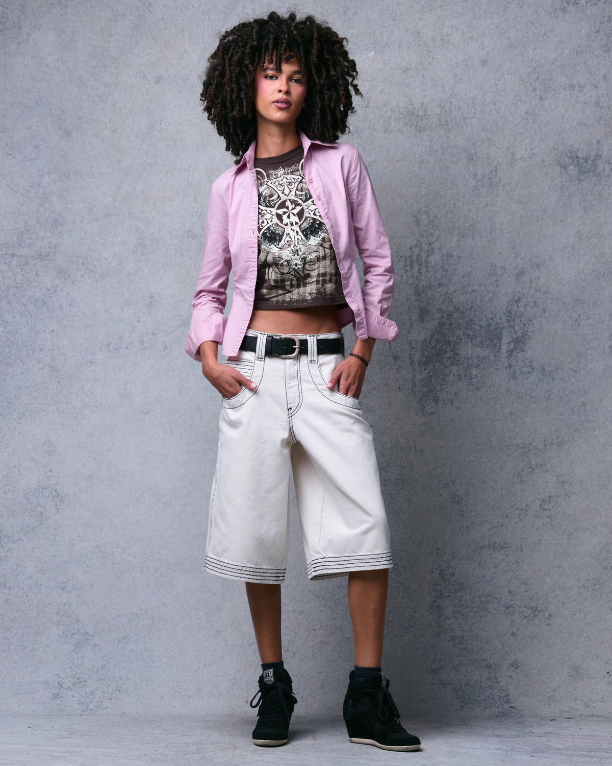 W Jester Shorts. 15" Inseam. Natural.