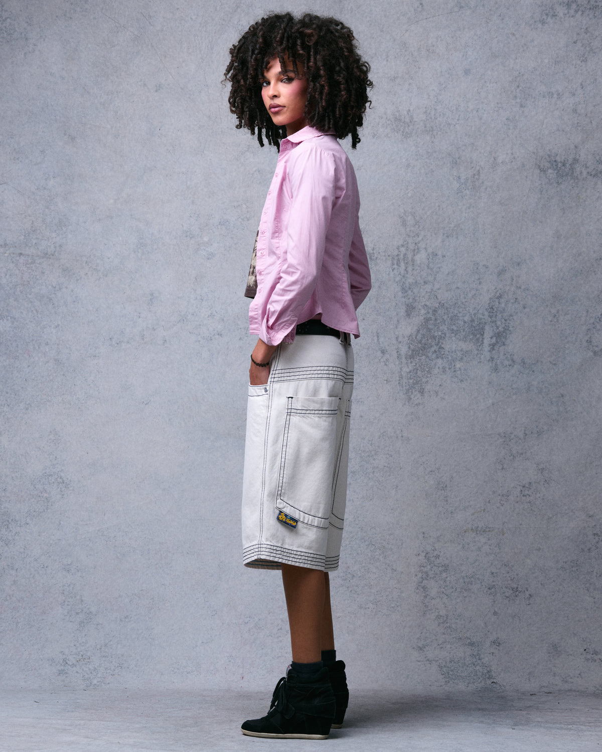 W Jester Shorts. 15" Inseam. Natural.