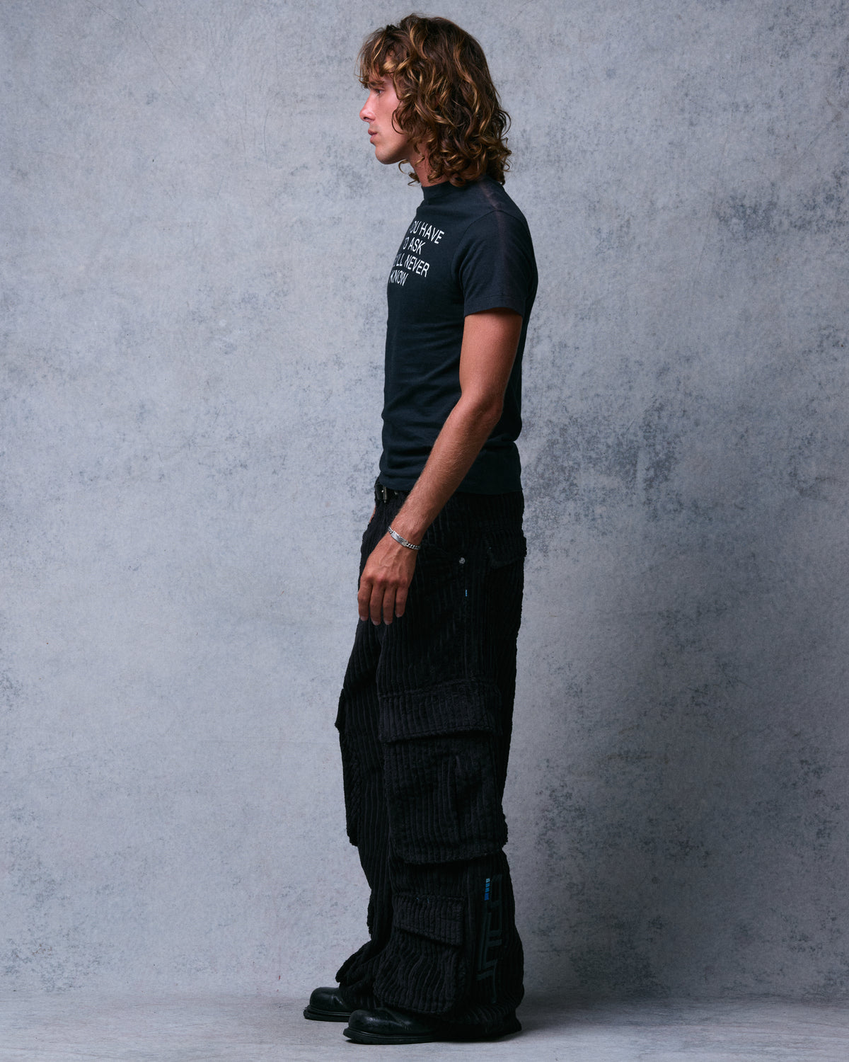 Legacy. 24". 2 Wale Corduroy. Black.