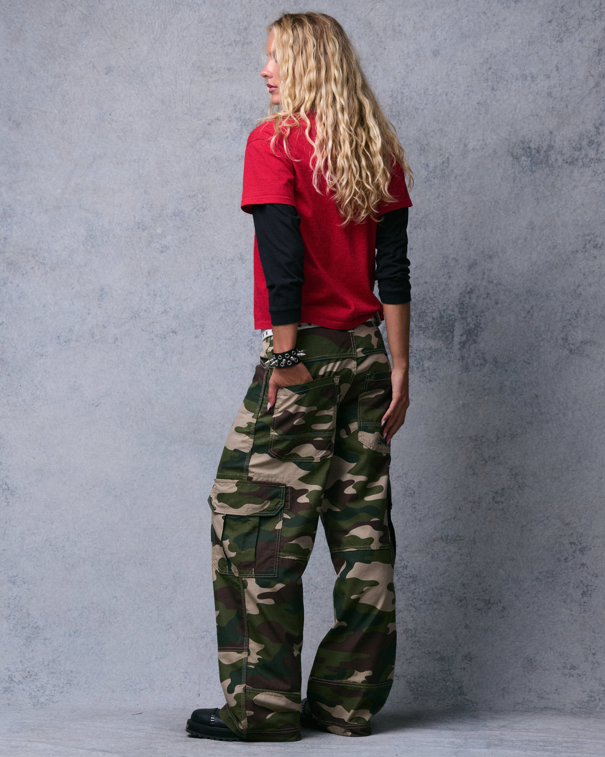 W Indicator Cargo Pants. 22". Swamp Camo.