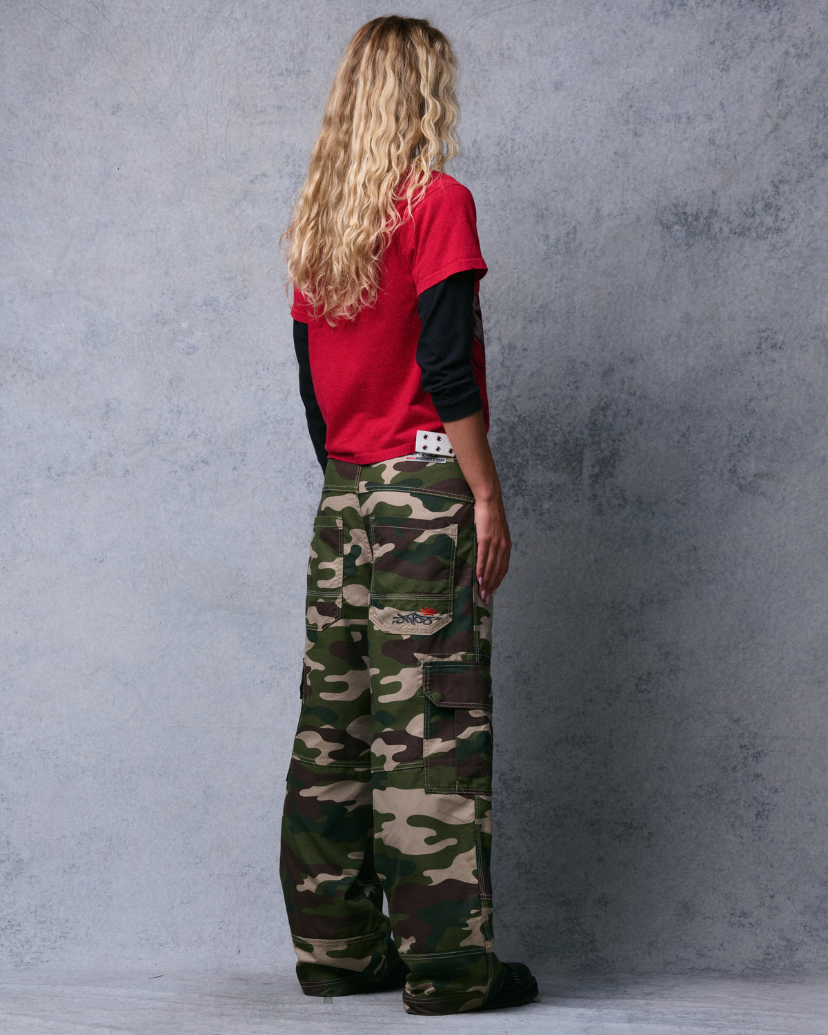 W Indicator Cargo Pants. 22". Swamp Camo.