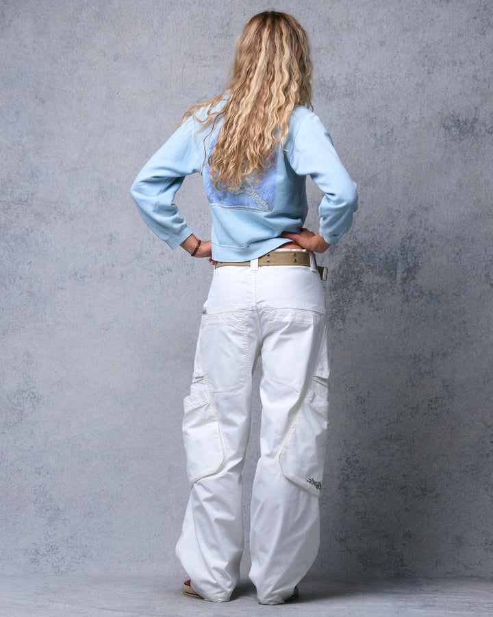 W Hummer Cargo Pants. 20". Natural.
