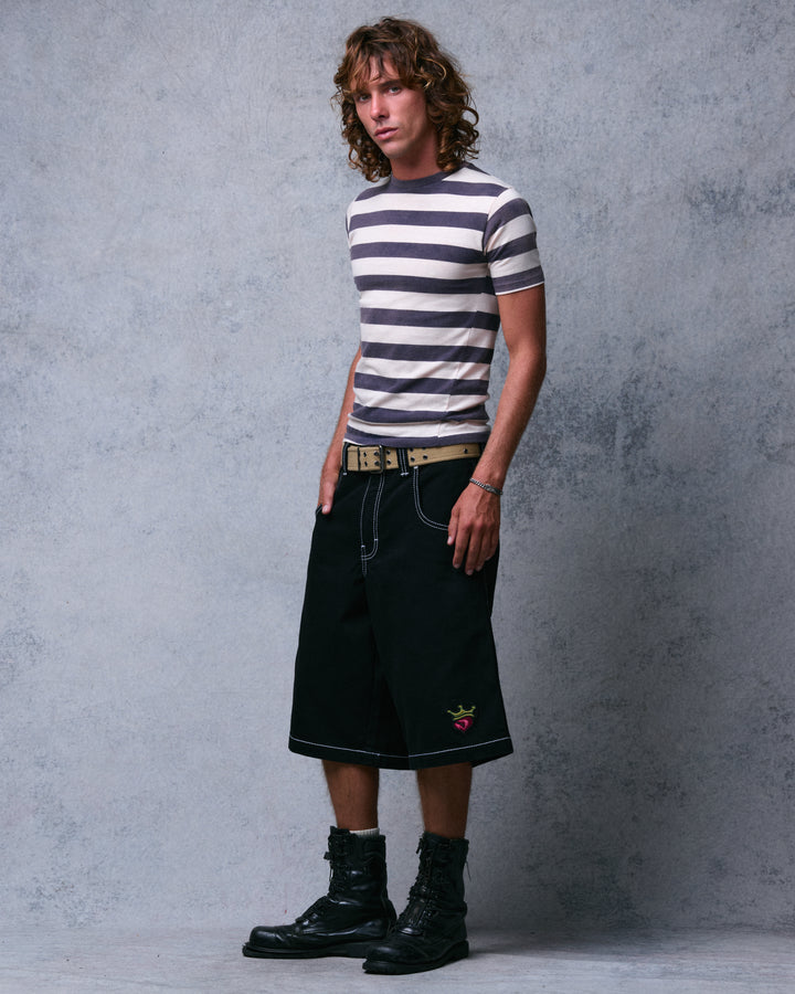 179 Pipes Shorts. 14" Inseam. Jet Black.