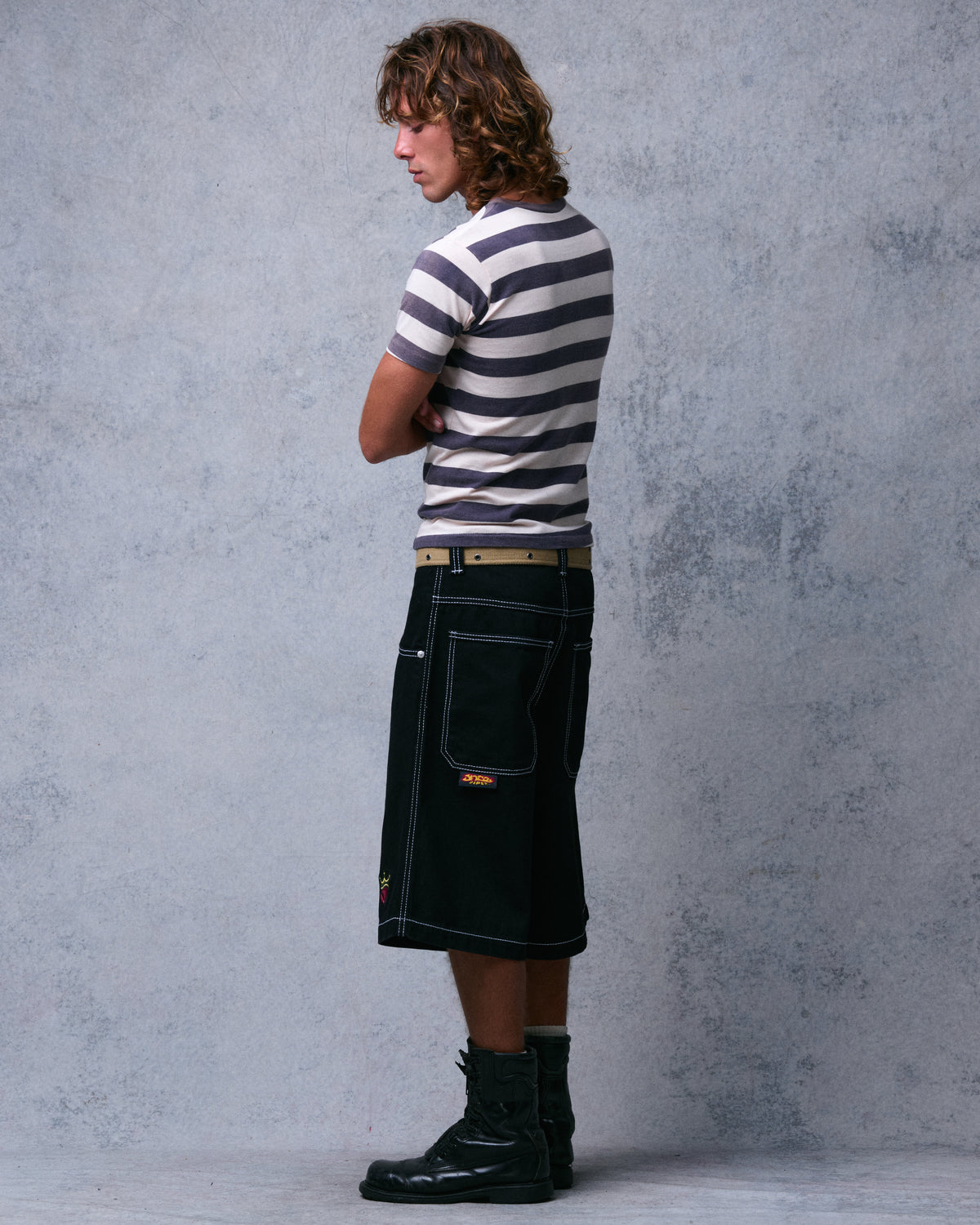 179 Pipes Shorts. 14" Inseam. Jet Black.