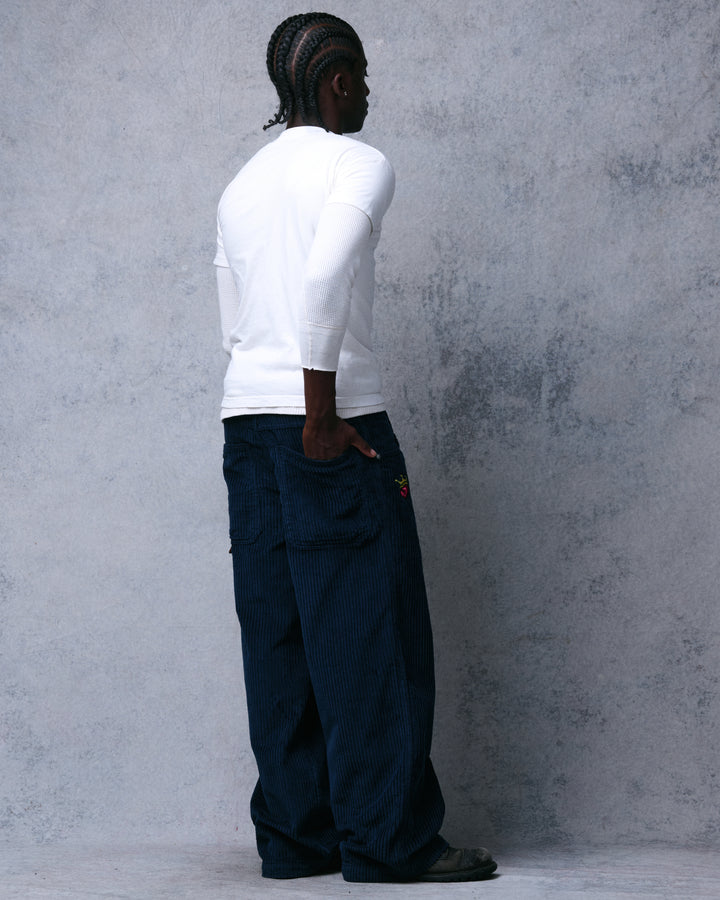179 Pipes. 23". 4 Wale Corduroy. Navy.