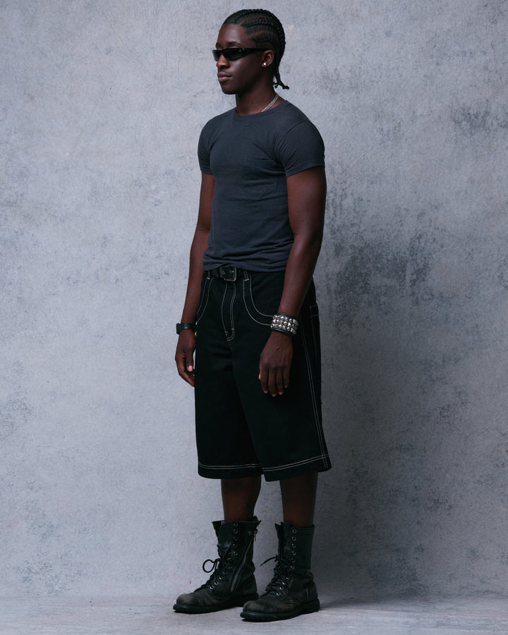 101 Twin Cannon Shorts. 14". Black/Gold J.