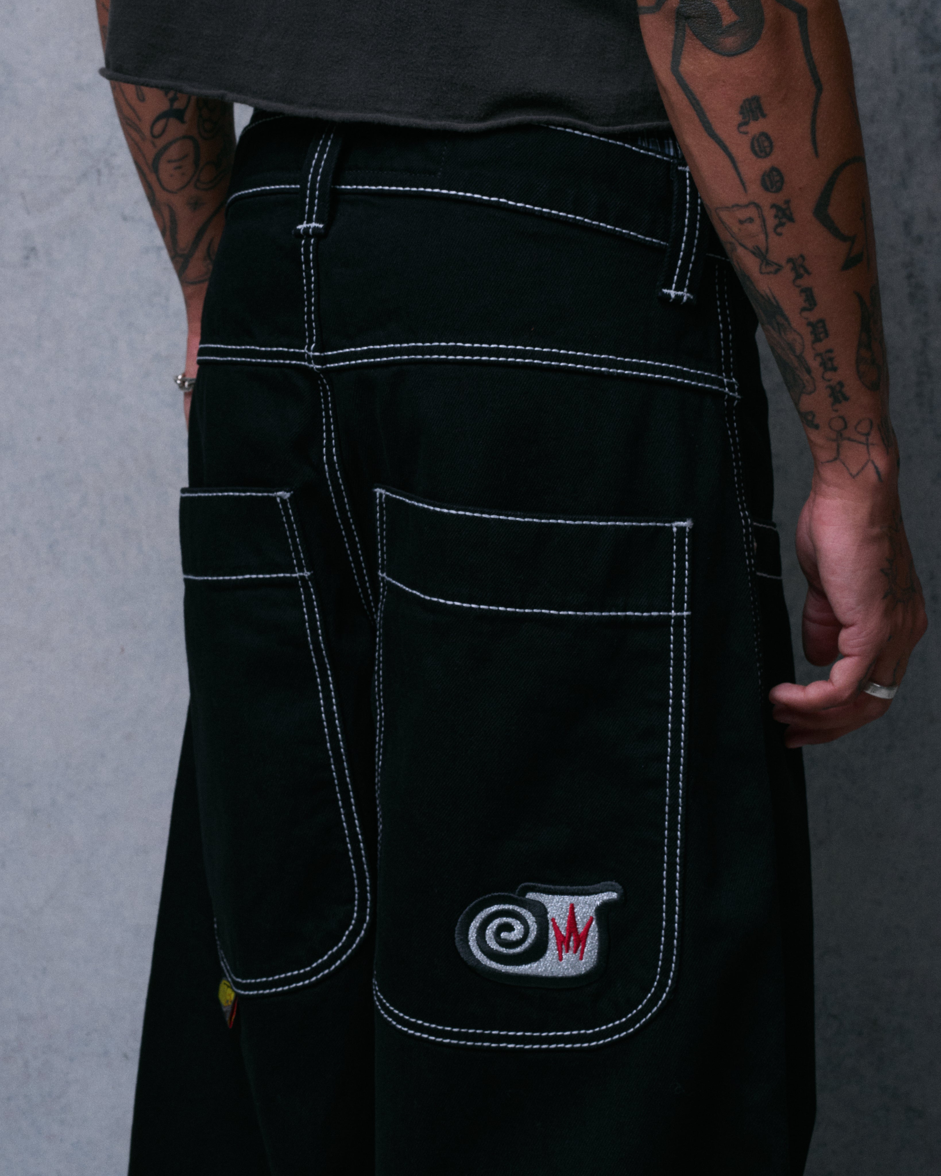 101 Twin Cannon Jeans. 26” Wide Leg. Jet Black. – JNCO Los Angeles