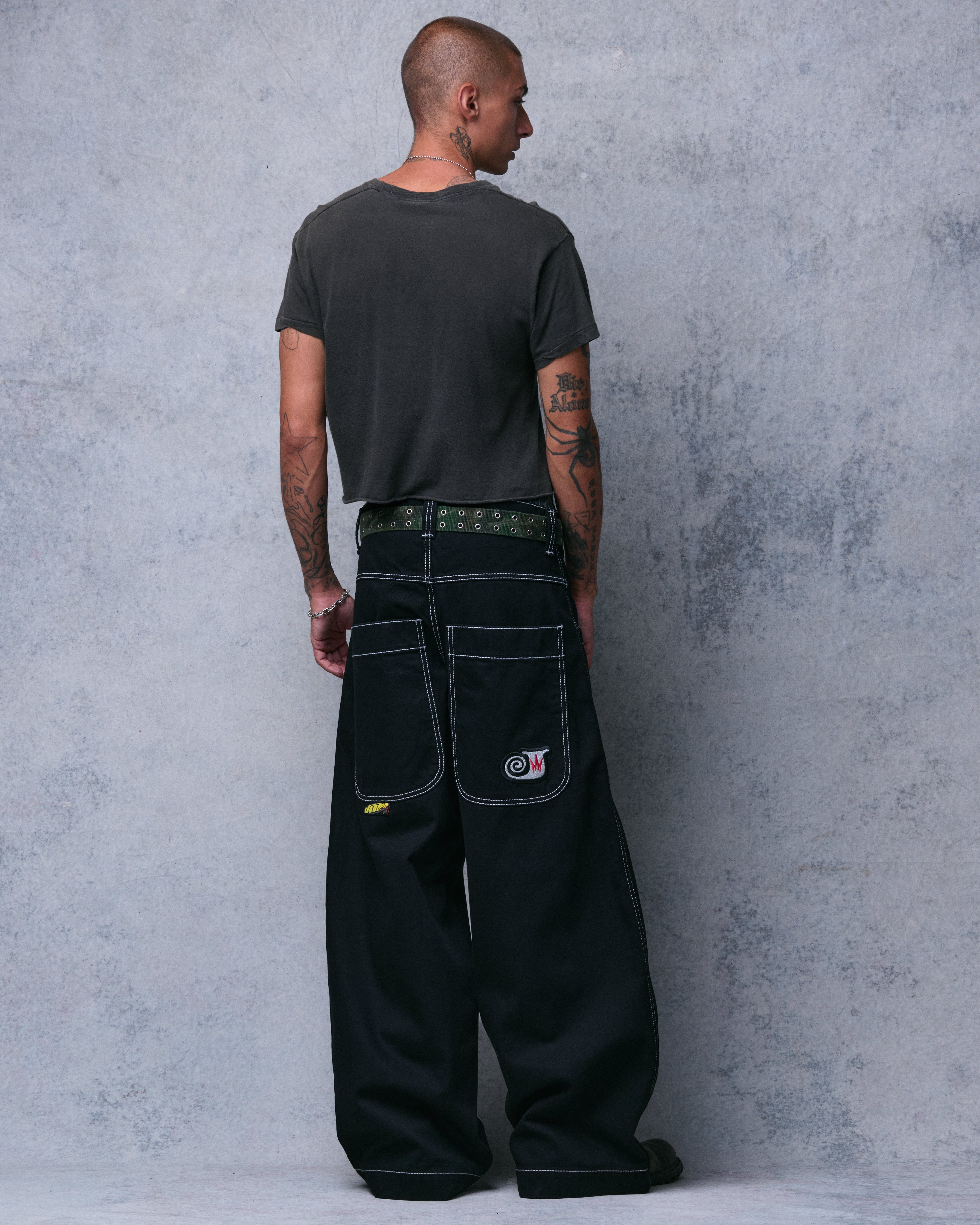 101 Twin Cannon Jeans. 26” Wide Leg. Jet Black. – JNCO Los Angeles
