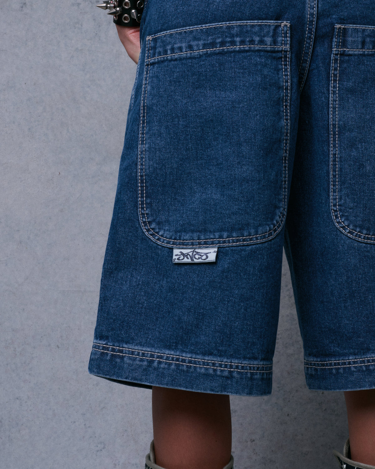 W101 Twin Cannon Shorts. 14" Inseam. Dark Stone.