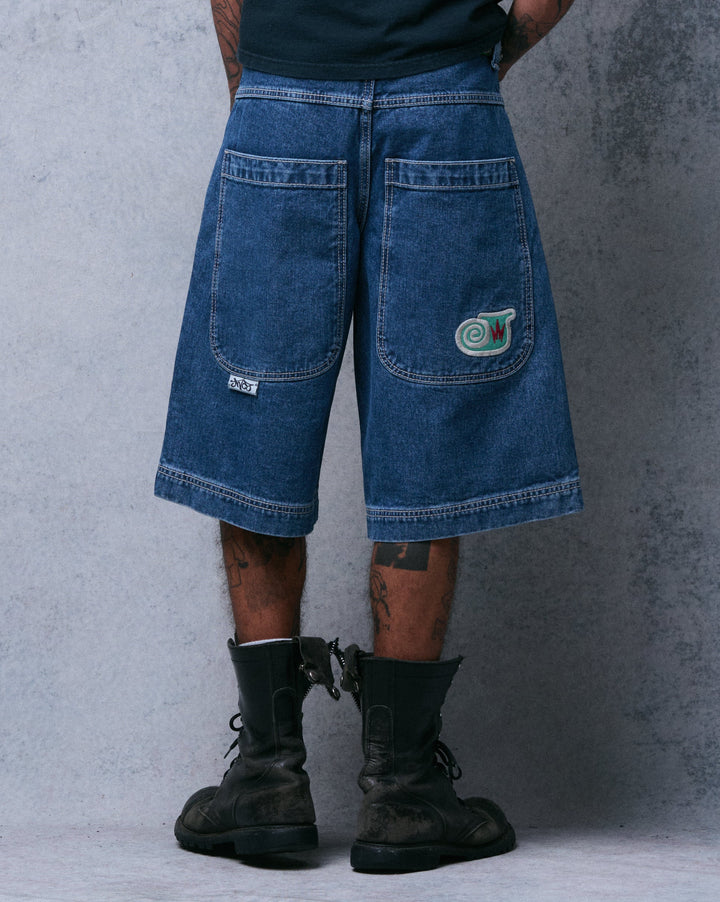 101 Twin Cannon Shorts. 14" Inseam. Dark Stone.