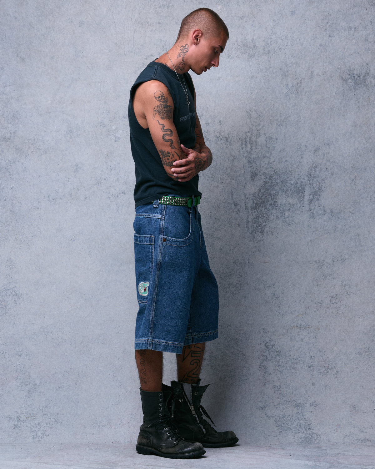 101 Twin Cannon Shorts. 14" Inseam. Dark Stone.