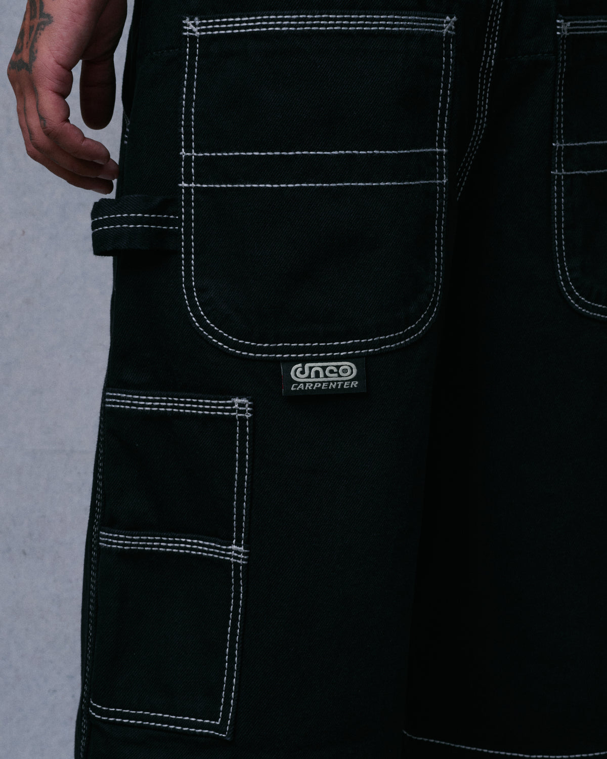 Workman Carpenter Shorts. 14" Inseam. Jet Black.