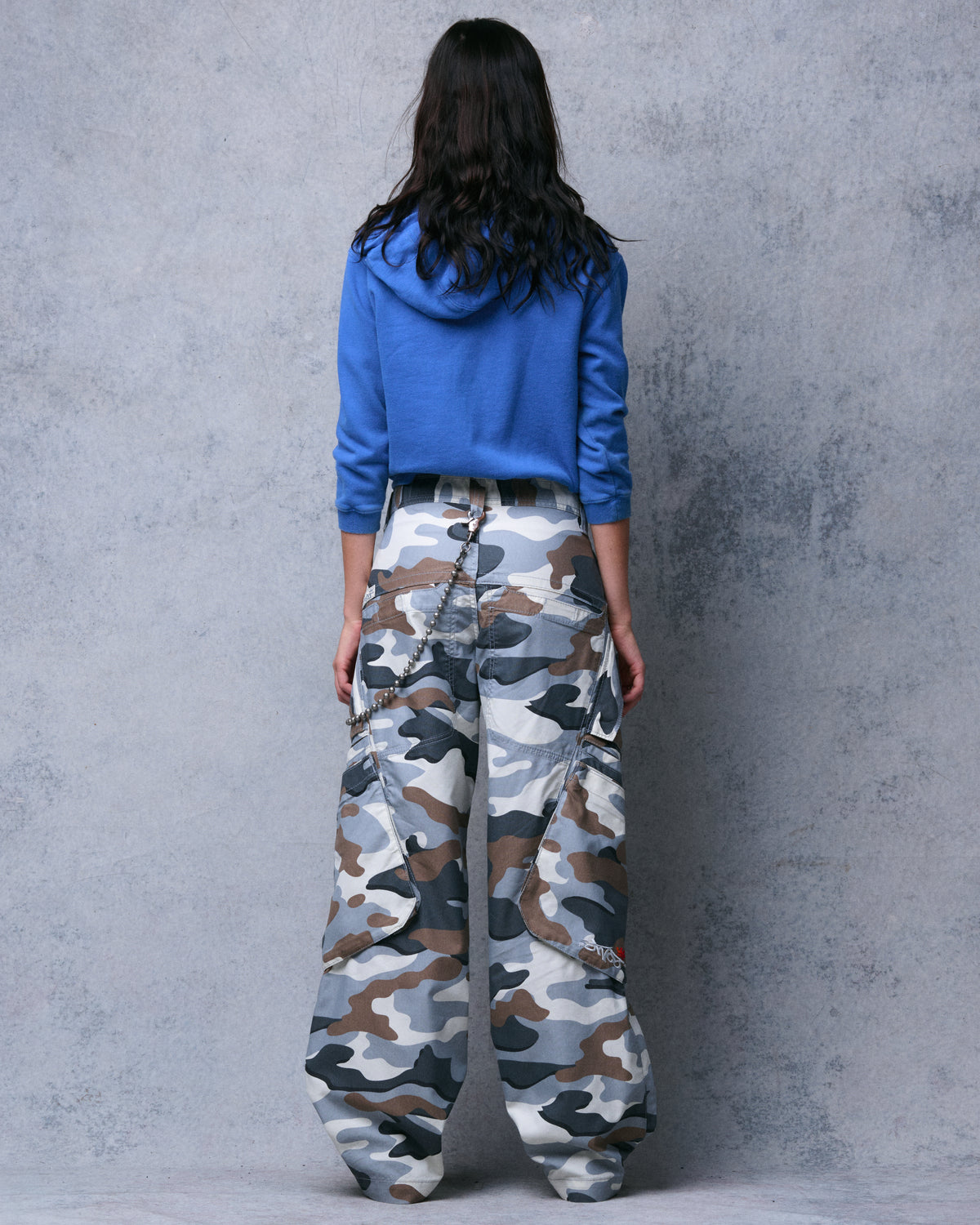 W Hummer Cargo Pants. 20". Polar Camo.