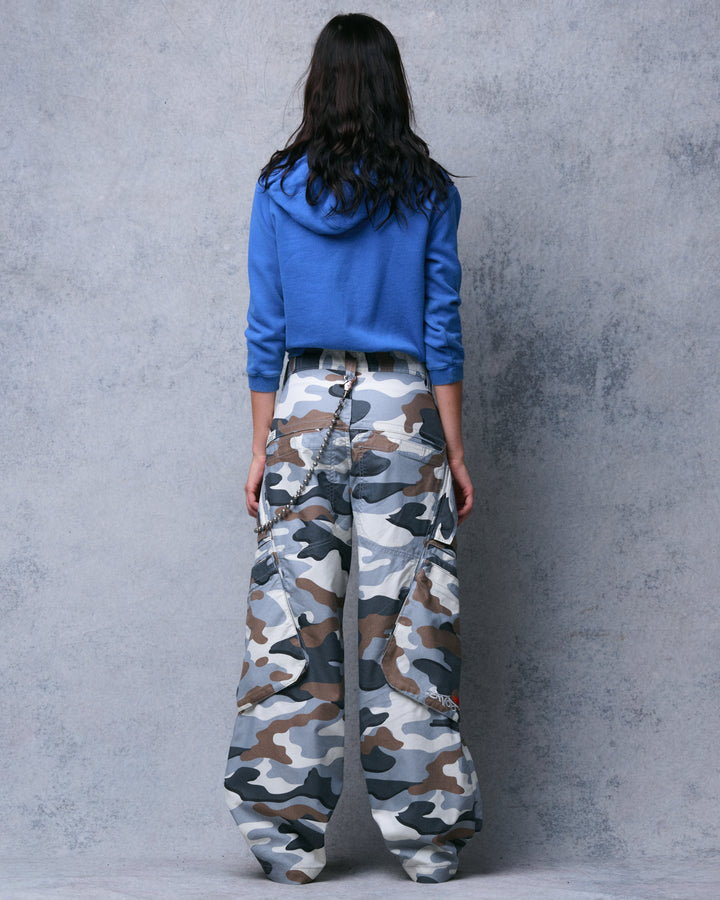 W Hummer Cargo Pants. 20". Polar Camo.