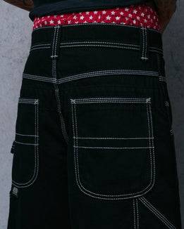 Workman Carpenter Shorts. 14" Inseam. Jet Black.