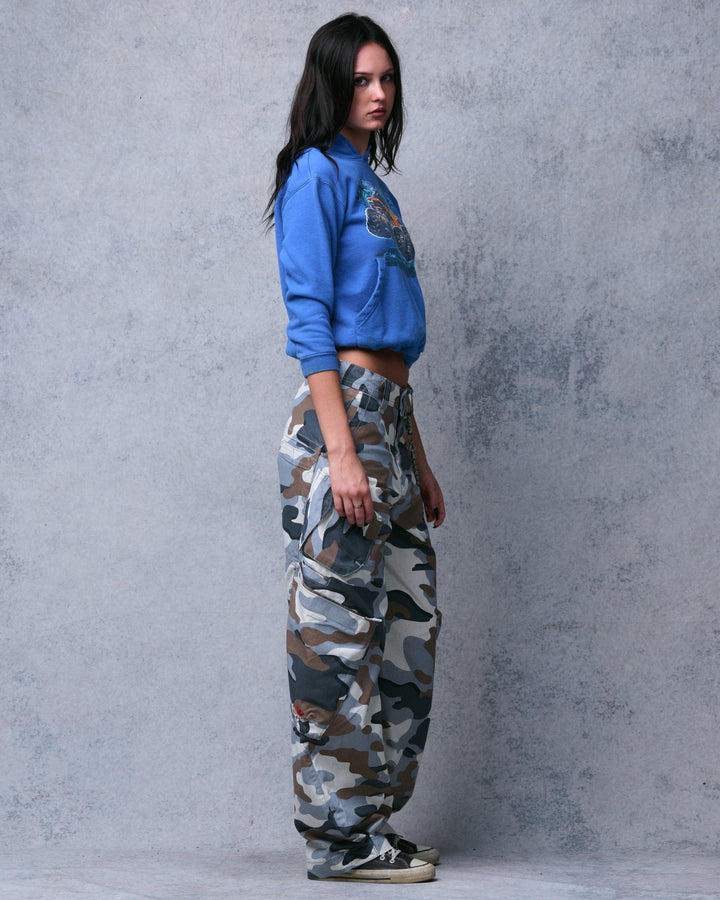 W Hummer Cargo Pants. 20". Polar Camo.