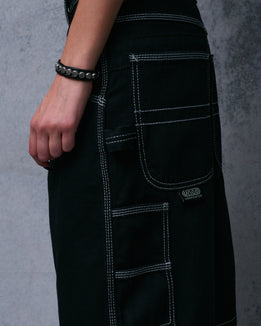 W Workman Carpenter Shorts. 14" Inseam. Jet Black.