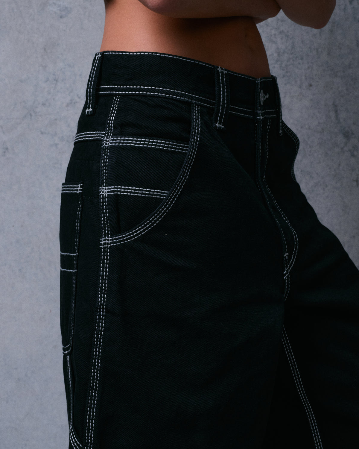 W Workman Carpenter Shorts. 14" Inseam. Jet Black.