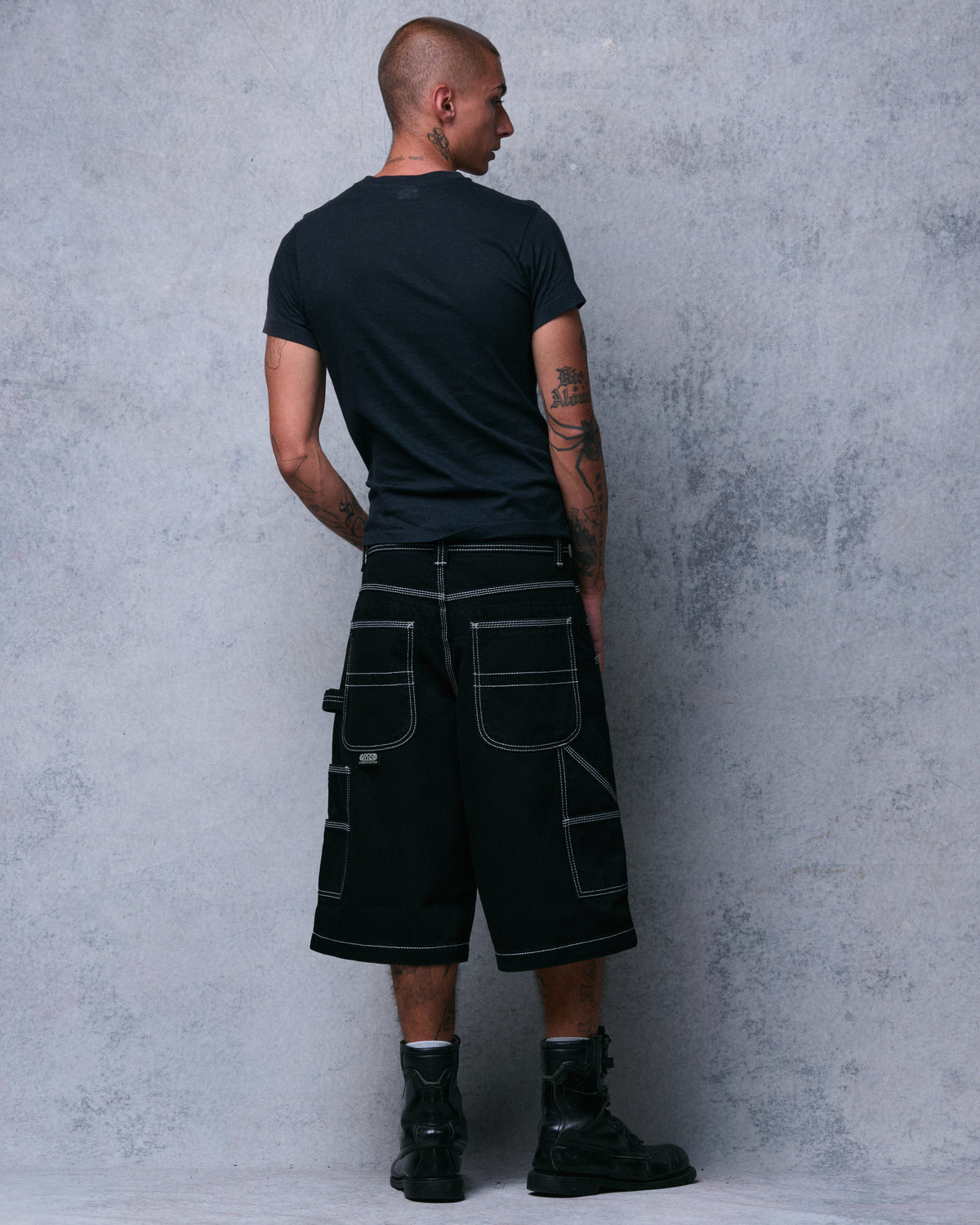 Workman Carpenter Shorts. 14" Inseam. Jet Black.
