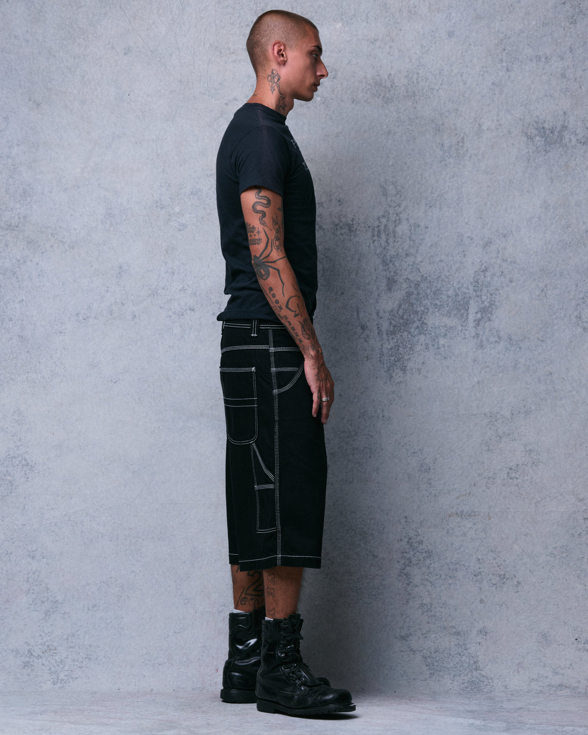 Workman Carpenter Shorts. 14" Inseam. Jet Black.